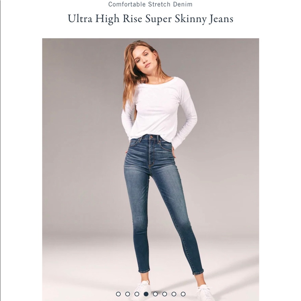 NWT Abercrombie Ultra High Rise Super Skinny Jean